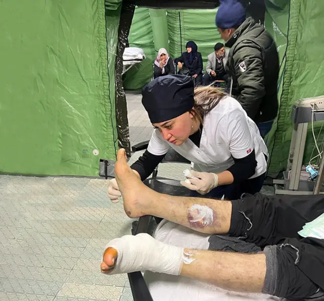 Türkiyədə səhra xəstəxanasında azərbaycanlı tibbi heyət