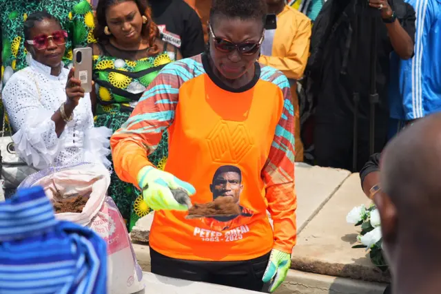 Peter Rufai making im final journey home