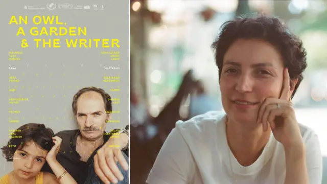 پوستر فیلم 'جغد، باغ، مرد نویسنده' - سارا دولت‌آبادی، فیلمساز