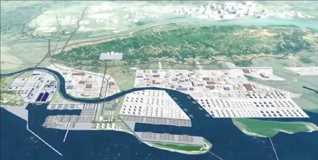 মাতারাবাড়ী সমুদ্র বন্দরের নকশা