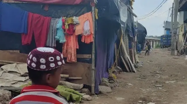 দিল্লির রোহিঙ্গা শরণার্থীদের বসতি- ফাইল চিত্র।