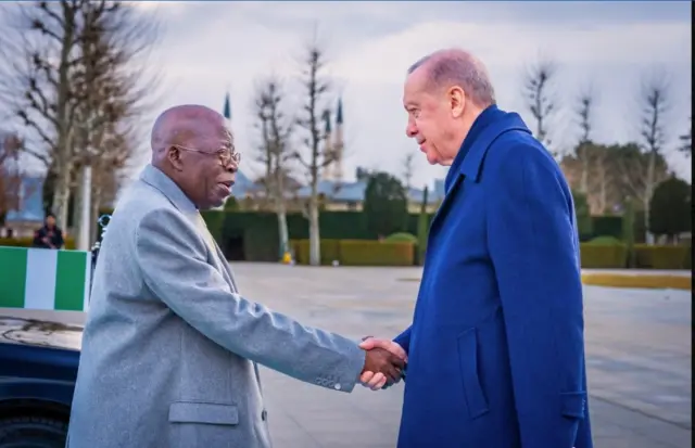 Ebe Tinubu na Erdogan na-ekwe n'aka