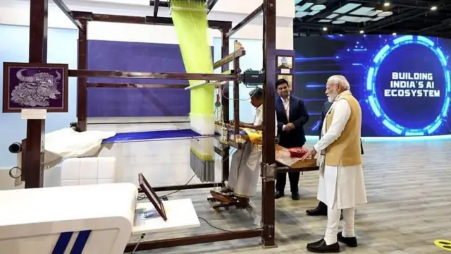 एआय समिटमध्ये पंतप्रधान नरेंद्र मोदी 