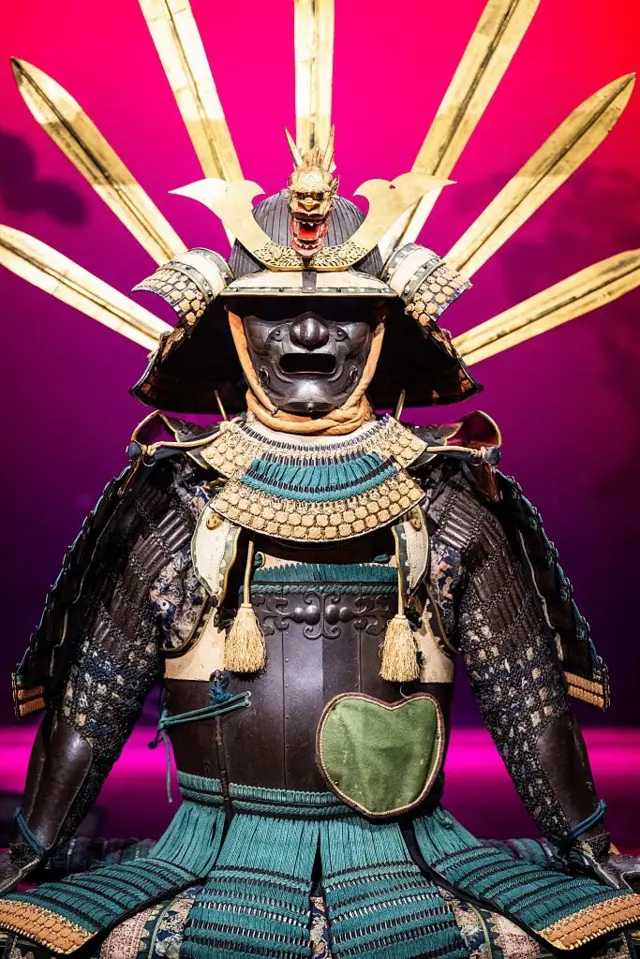 Una armadura de la exposición "Samuráis" del Museo Británico. 