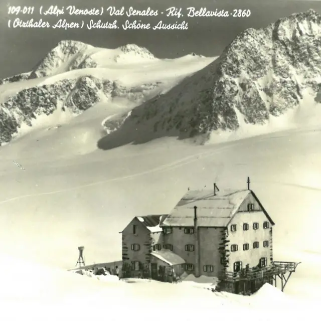 Una postal histórica del albergue Schöne Aussicht - Bella Vista