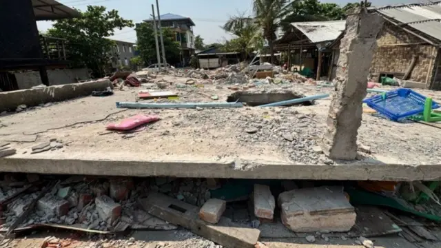 下の階が崩れた幼稚園