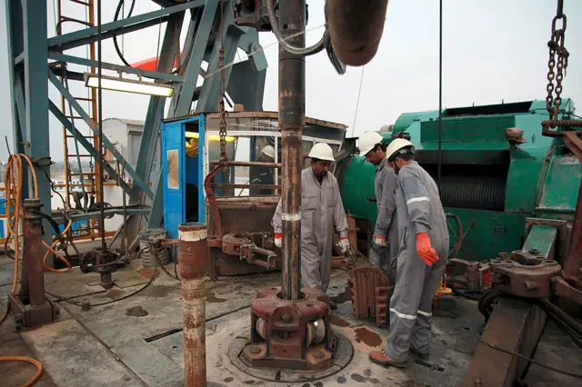 تیل و گیس کی پیداوار 