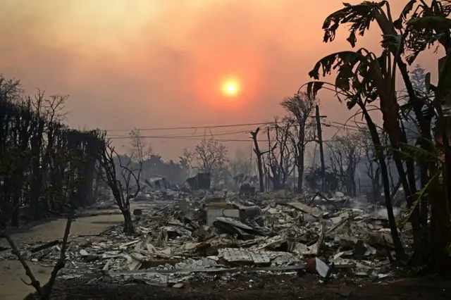 Incendios en Los Angeles. 