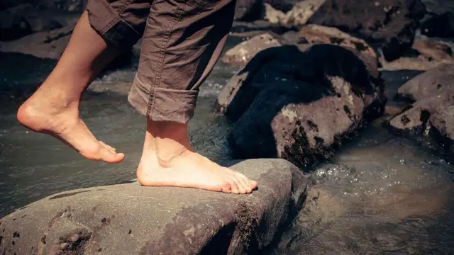 Kerutan yang disebabkan oleh air mungkin memberikan daya cengkeram yang lebih baik kepada nenek moyang kita saat berjalan di atas batu basah atau mencari kerang.