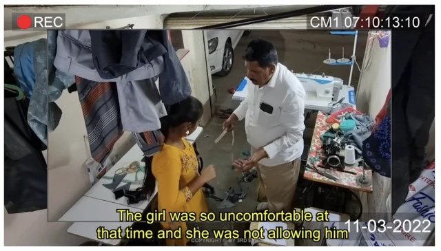 सिपनाले बनाएको भिडिओको दृश्य