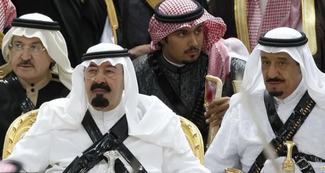 किंग अब्दुल्लाह (बाएं) के साथ सलमान (दाएं)