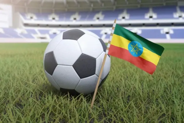 ኳስ እና የኢትዮጵያ ባንዲራ