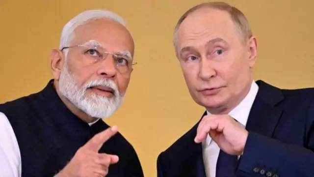 பிரதமர் மோதியும் ரஷ்ய அதிபர் விளாடிமிர் புதினும்