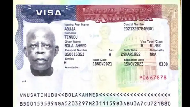 Bola Tinubu Visa