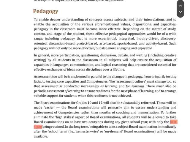 राष्ट्रीय शालेय शिक्षण आराखडा (ऑगस्ट 2023)