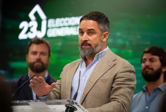 Representantes do partido espanhol Vox