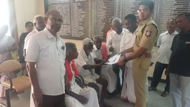 पुलिस अधीक्षक से की शिकायत