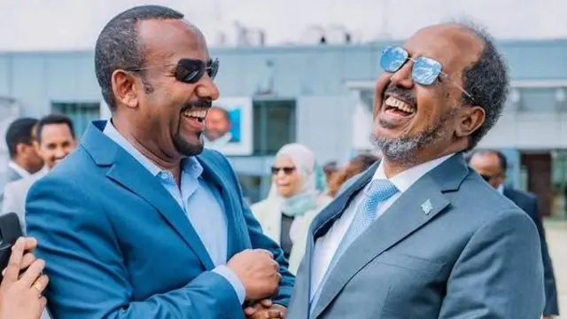 Suuraa MM Itoophiyaa Abiy Ahimed fi Pirezidaanti Somaaliyaa Hasan Sheek Mohaammad