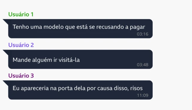  “Eu apareceria na porta dela por causa disso, risos”.