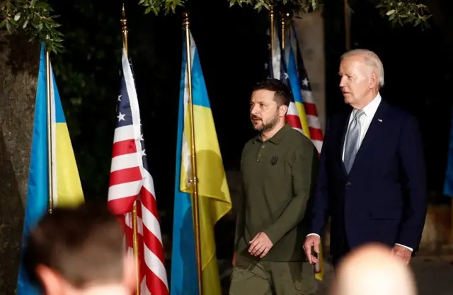 राष्ट्रपति जेलेन्स्की र राष्ट्रपति बाइडन
