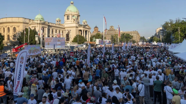 Људи на протесту