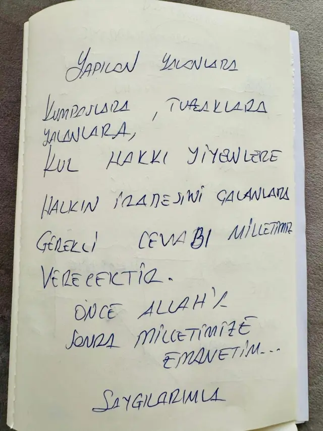 İmamoğlu'nun notu 