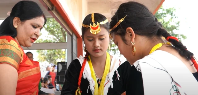 एउटा कार्यक्रममा मणिपुरका नेपालीभाषी महिलाहरू 