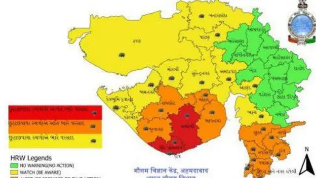 ગુજરાત, ચોમાસું, નવરાત્રિ દરમિયાન વરસાદ, ક્યાં ક્યારે વરસાદ પડશે, માવઠું, બીબીસી ગુજરાતી વેધર સમાચાર