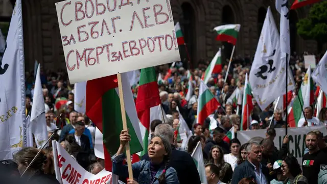 протест в Болгарии против евро, 31 мая 2025
