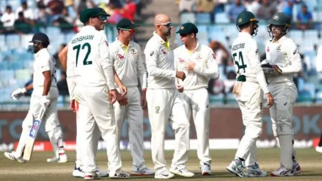 آسٹریلین ٹیم دہلی کے گراؤنڈ میں