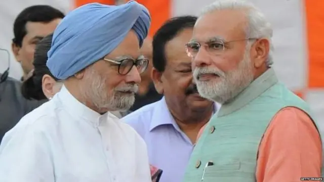 ਮਨਮੋਹਨ ਸਿੰਘ ਅਤੇ ਨਰਿੰਦਰ ਮੋਦੀ