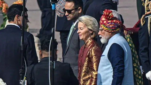 यूरोपीय कमीशन की अध्यक्ष उर्सुला वॉन डेर लेयेन और पीएम नरेंद्र मोदी