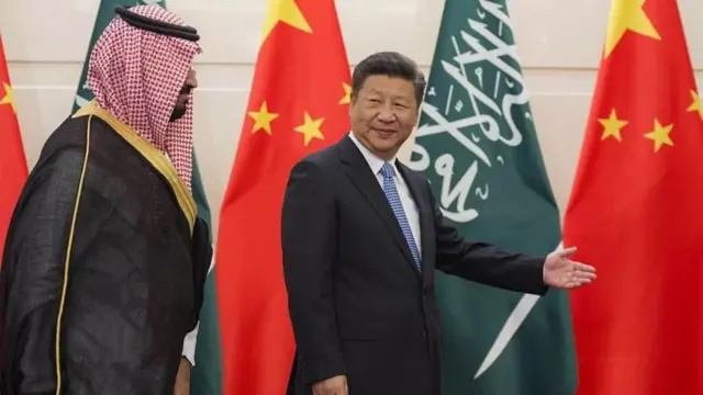 شہزادہ محمد بن سلمان اور صدر شی جن پنگ