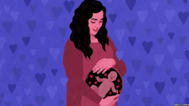 गर्भवती महिलाको प्रतीकात्मक चित्र