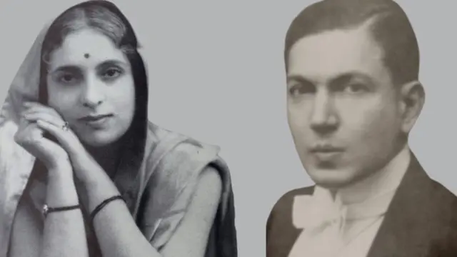 विजयलक्ष्मी पंडित और सैयद हुसैन