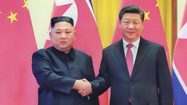 किम जोंग-उन और शी जिनपिंग
