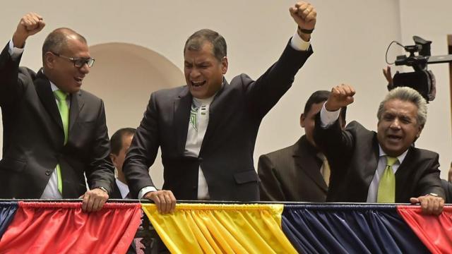 Rafael Correa y Jorge Glas