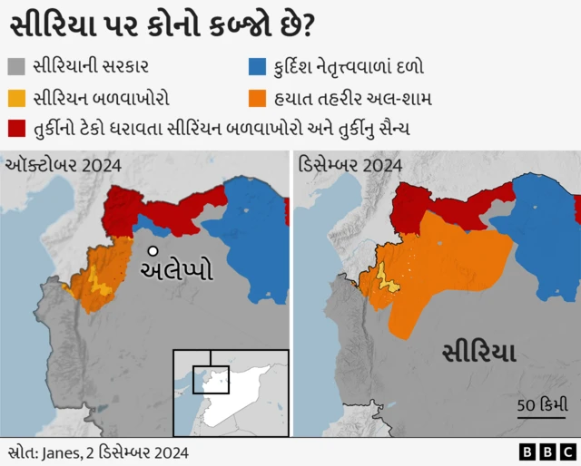 બશર અલ-અસદ, સીરિયા, મધ્યપૂર્વ, બળવાખોરો, ઈરાન, ઇરાક, ગાઝા, અમેરિકા, બીબીસી ગુજરાતી