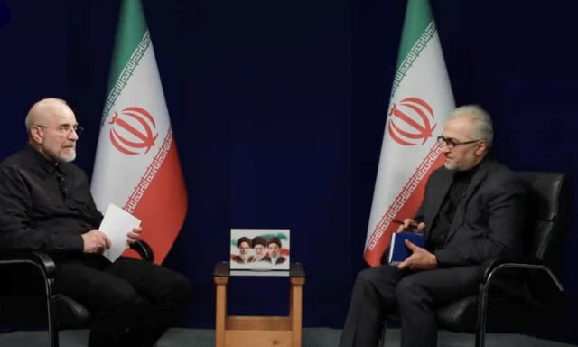 محمدباقر قالیباف به تلویزیون ایران گفت که بی‌اعتمادی او به آمریکا همچنان پابرجاست