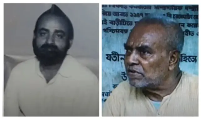 গোপাল মুখার্জী (বাঁয়ে), যুগল চন্দ্র ঘোষ (ডানে) ১৯৯৭ সালে বিবিসিকে দেওয়া সাক্ষাতকারে বর্ণনা করেছিলেন ৪৬এর দাঙ্গায় তাদের ভূমিক কী ছিল