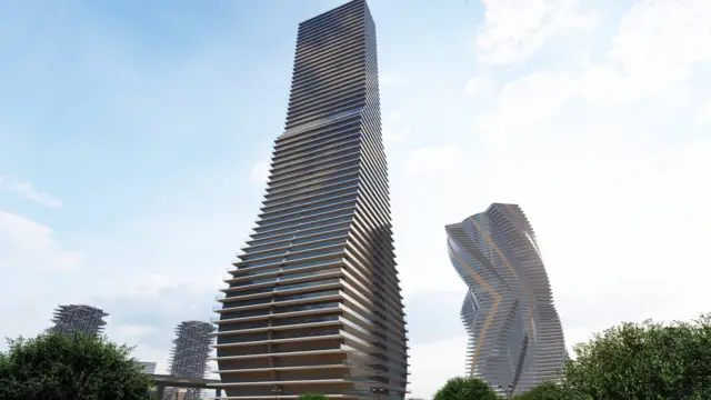 "Асман" шаарынын эскизи