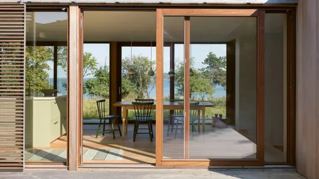 해변 주택의 내부 