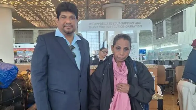 सॅम्युअल जेरोम आणि निमिषाच्या आई प्रेमा कुमारी 