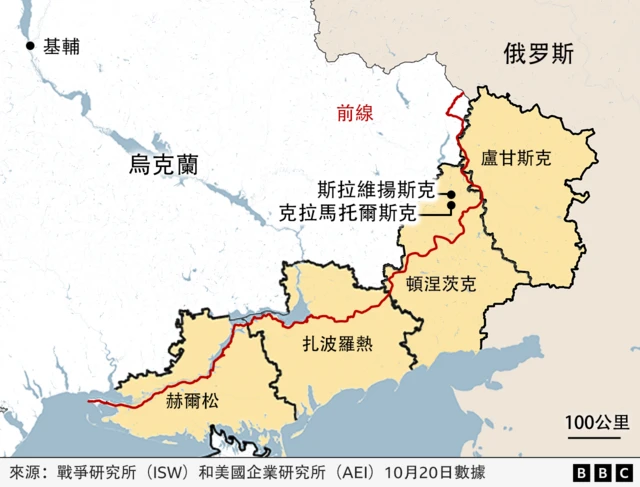 俄罗斯乌克兰战争前线图