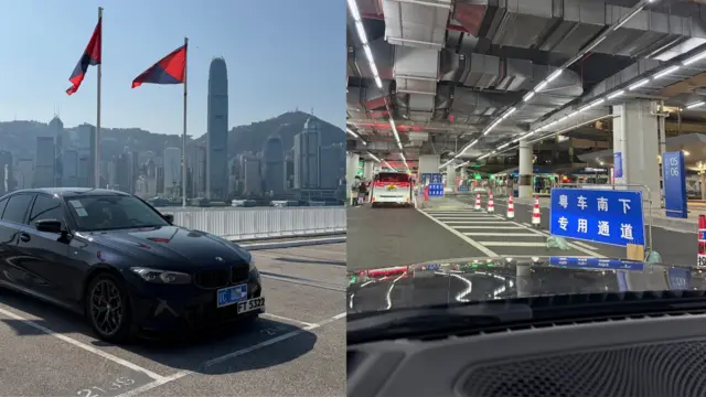 Bella的车子和来港经过。