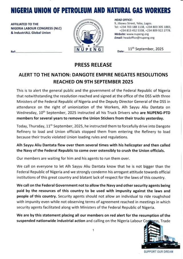 Atẹjade ẹgbẹ NUPENG