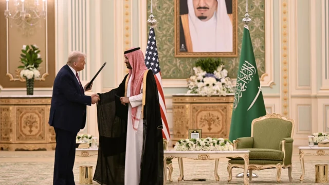 محمد بن سلمان يستقبل دونالد ترامب في السعودية 