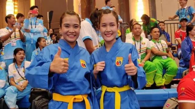 အမျိုးသမီး နှစ်ယောက်တွဲ ဗိုဗီနမ်ပြိုင်ပွဲကနေ မြန်မာအတွက် ပထမဆုံးရွှေတံဆိပ်ဆုရခဲ့တာပါ