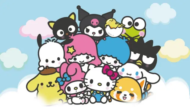 산리오의 여러 캐릭터들