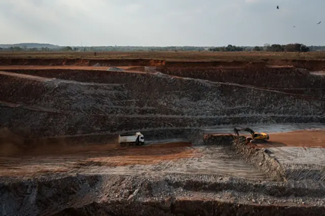 Vista general de una mina en Brasil. 